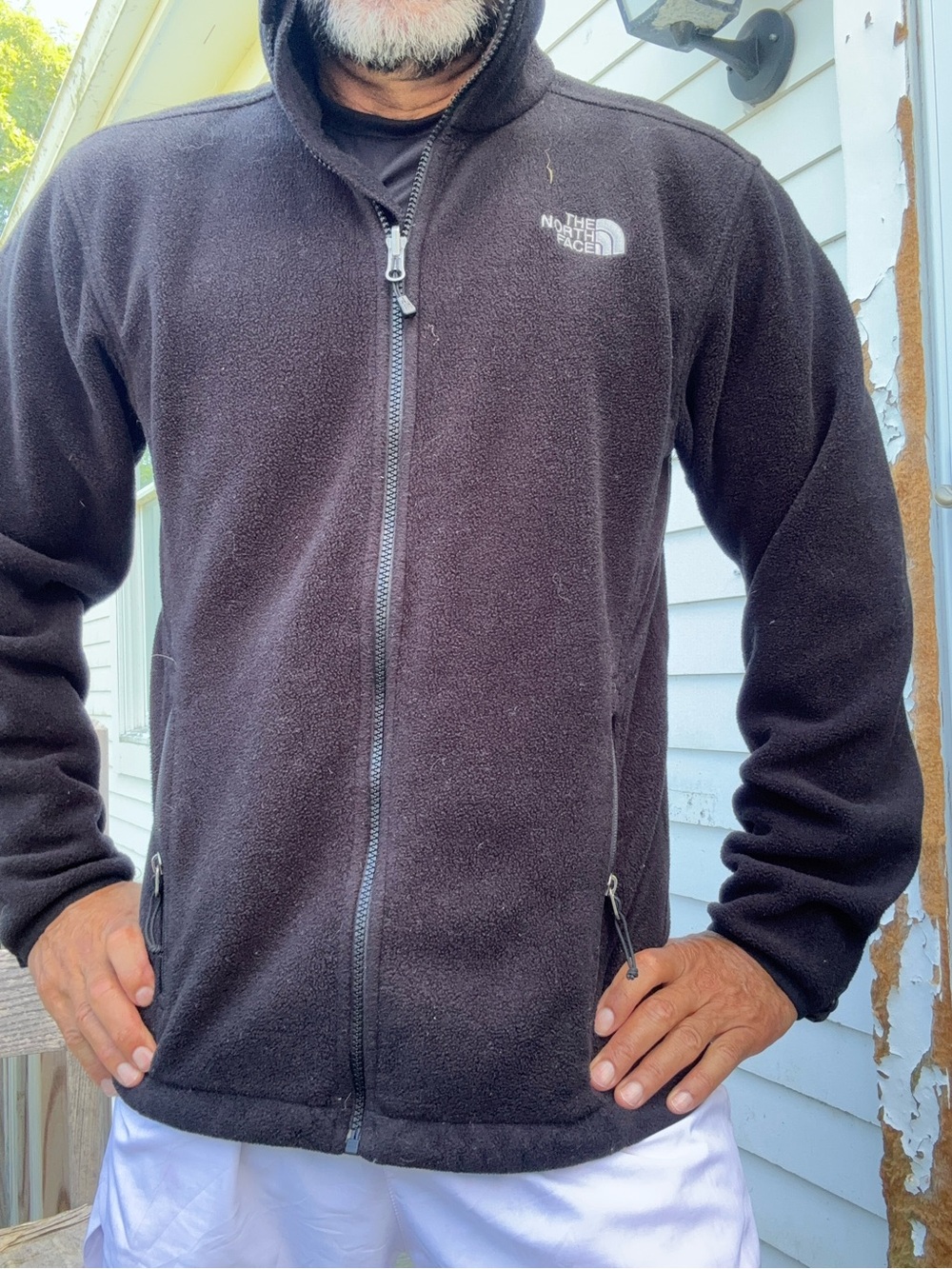 The North Face Men's Black Full-Zip Fleece Hoodie
